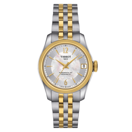 Tissot Ballade Powermatic 80 COSC 32 Paslanmaz Çelik / Sarı Altın PVD / MOP / Bilezik, referans T108.208.22.117.00