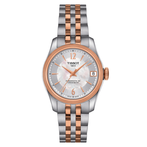 Tissot Ballade Powermatic 80 COSC 32 Paslanmaz Çelik / Pembe Altın PVD / MOP / Bilezik, referans T108.208.22.117.01