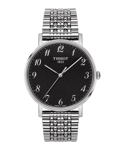 Tissot Everytime Medium Paslanmaz Çelik / Siyah / Bilezik 38mm, referans T109.410.11.072.00