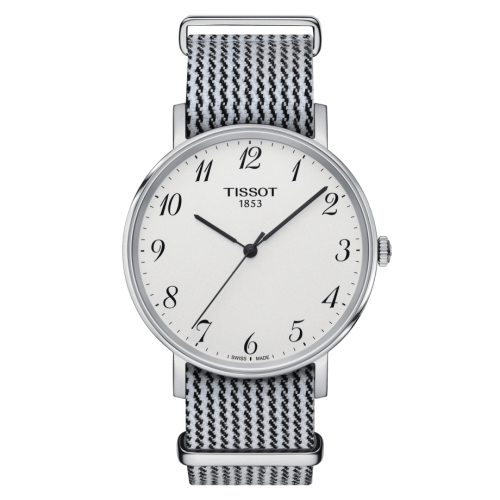 Tissot Everytime Medium Paslanmaz Çelik / Gümüş / NATO 38mm, referans T109.410.18.032.00
