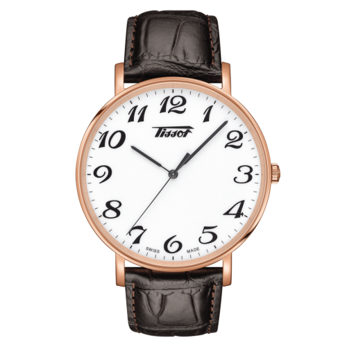Everytime Large Pembe Altın PVD / Beyaz / Kayış 42 mm