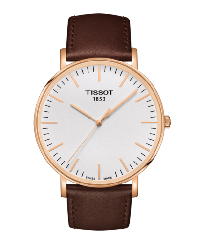 Tissot Everytime Large Pembe Altın PVD / Gümüş / Kayış 42mm, referans T109.610.36.031.00