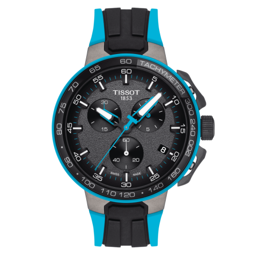 T-Race Cycling Chronograph Stainelss Steel / Mavi 44.5 mm