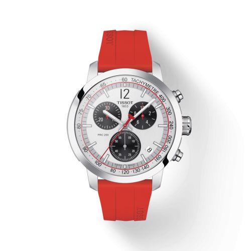 Tissot PRC 200 Quartz Chronograph Stainless Steel / Silver 42mm, reference T114.417.17.037.02