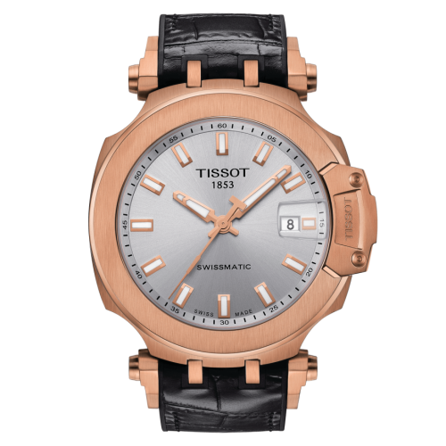 T-Race Swissmatic 45 Pembe Altın PVD / Gümüş