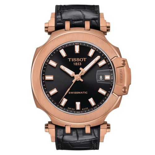 T-Race Swissmatic 45 Pembe Altın PVD / Siyah