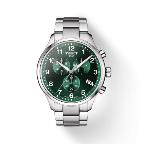 Chrono XL Classic Paslanmaz Çelik / Yeşil / Bilezik 45 mm