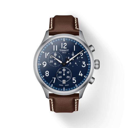 Chrono XL Classic Paslanmaz Çelik / Mavi 45 mm