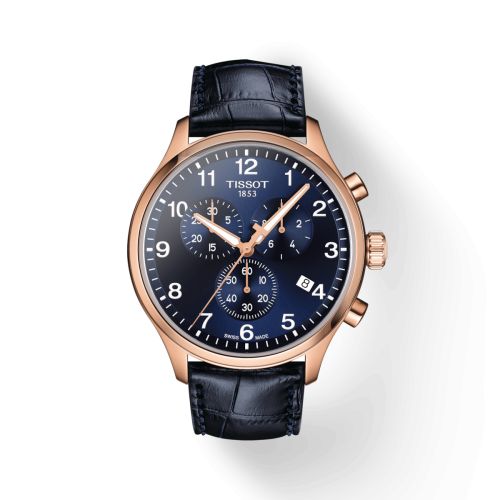 Chrono XL Classic Pembe Altın / Mavi 45 mm