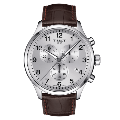 Chrono XL Classic Paslanmaz Çelik / Gümüş / Kayış 45 mm