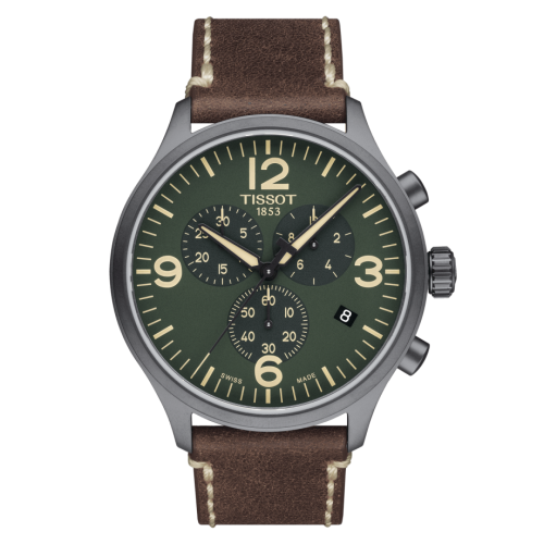 Chrono XL Gri PVD / Yeşil 45 mm