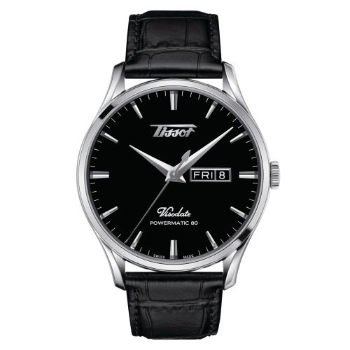 Visodate Powermatic 80 Paslanmaz Çelik / Siyah / Kayış 42 mm