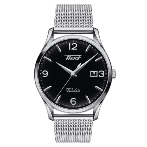 Tissot Visodate Quartz 40 Paslanmaz Çelik / Siyah / Bilezik, referans T118.410.11.057.00