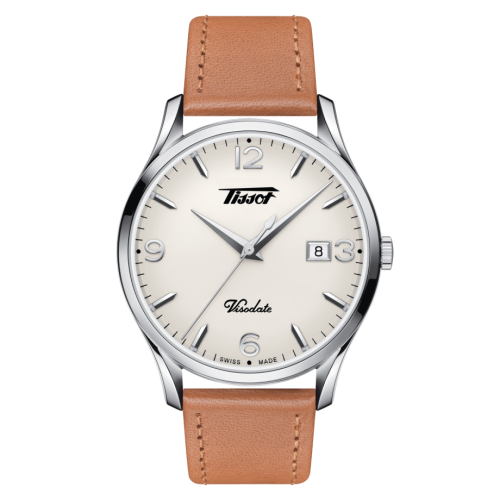 Tissot Visodate Quartz 40 Paslanmaz Çelik / Gümüş / Kayış, referans T118.410.16.277.00