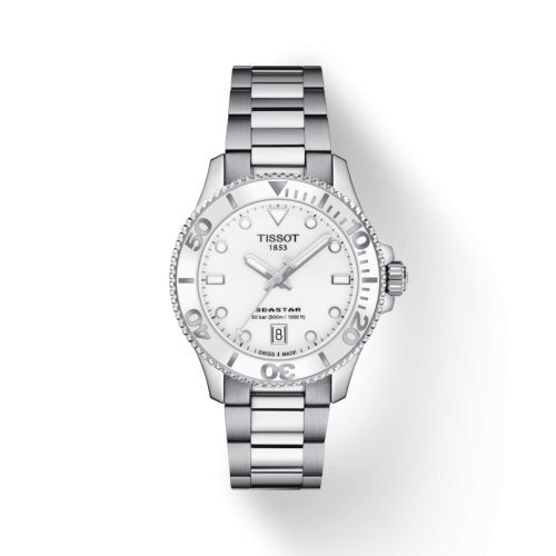 Seastar 1000 36 Quartz Paslanmaz Çelik / Beyaz / Bilezik