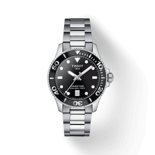 Seastar 1000 36 Quartz Paslanmaz Çelik / Siyah / Bilezik