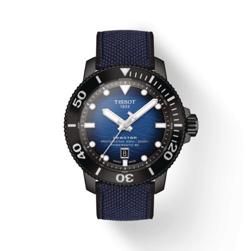Tissot Seastar 2000 Professional PVD / Mavi / Kauçuk 46mm, referans T120.607.37.041.00