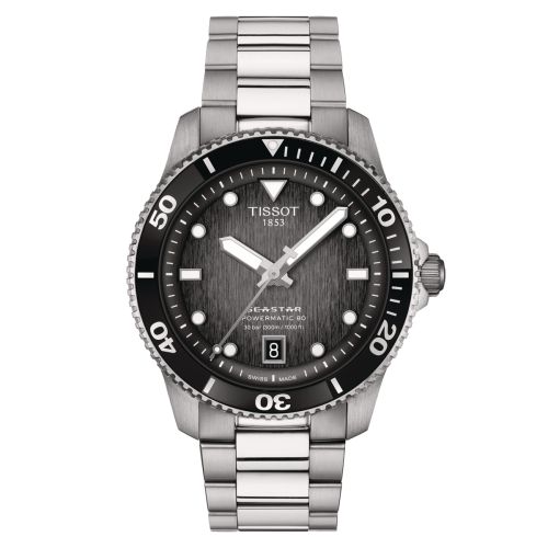 Tissot Seastar 1000 Powermatic 80 40 Paslanmaz Çelik / Gri / Bilezik, referans T120.807.11.051.00