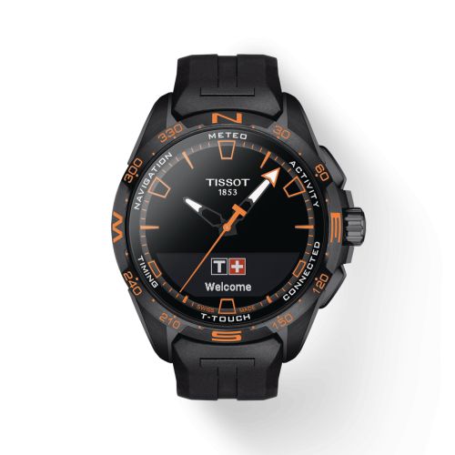 Tissot T-Touch Connect Solar Siyah Titanyum - Seramik / Siyah / Kauçuk 47.5mm, referans T121.420.47.051.04