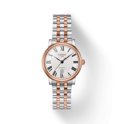 Carson Premium Automatic 30 Paslanmaz Çelik - Pembe Altın / Gümüş / Bilezik