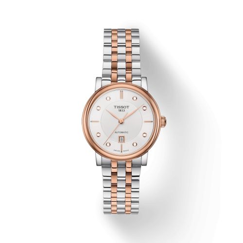 Carson Premium Automatic 30 Paslanmaz Çelik - Pembe Altın / Gümüş / Bilezik