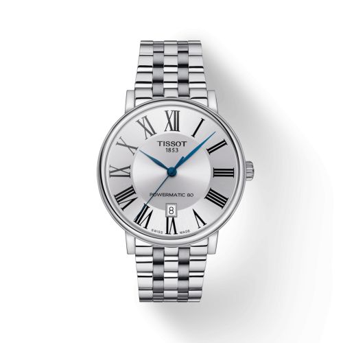 Tissot Carson Premium Powermatic 80 Stainless Steel / Silver / Bracelet 40mm, reference T122.407.11.033.00