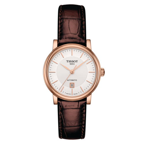 Carson Premium Automatic 30 Pembe Altın / Gümüş / Kayış
