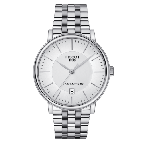 Tissot Carson Premium Powermatic 80 Stainless Steel / Silver / Bracelet 40mm, reference T122.407.11.031.00