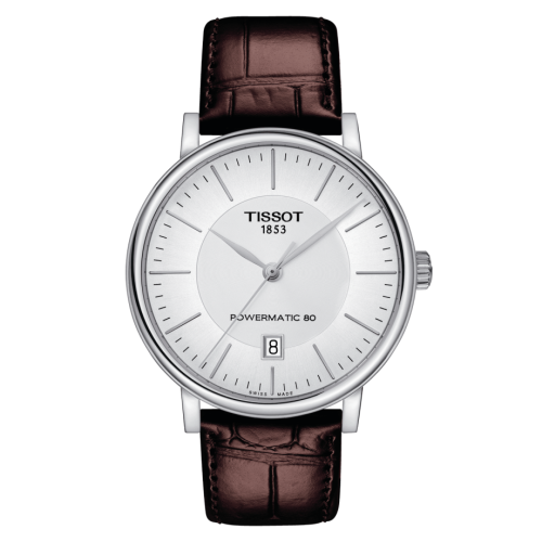Tissot Carson Premium Powermatic 80 Stainless Steel / Silver / Strap 40mm, reference T122.407.16.031.00