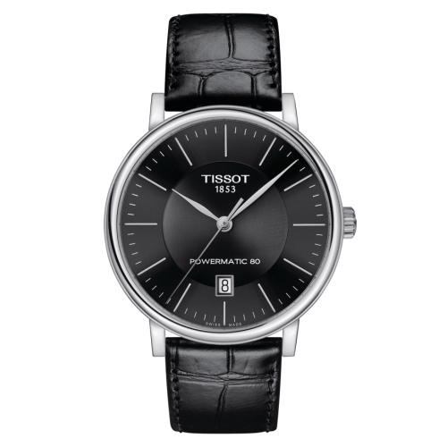 Tissot Carson Premium Powermatic 80 Stainless Steel / Black / Strap 40mm, reference T122.407.16.051.00