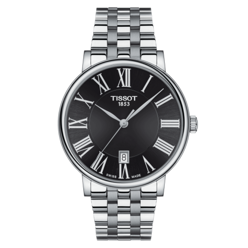 Tissot Carson Premium Quartz 40 Stainless Steel / Black / Bracelet, reference T122.410.11.053.00