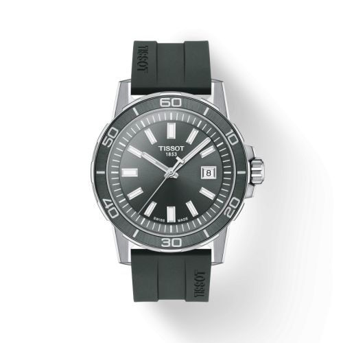 Tissot Supersport Paslanmaz Çelik / Gri / Kauçuk 44mm, referans T125.610.17.081.00