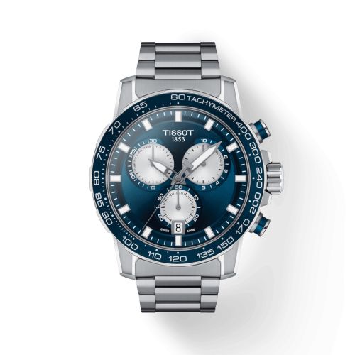 Supersport Chrono Paslanmaz Çelik / Mavi / Bilezik 45.5 mm