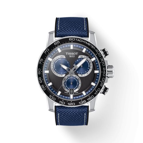 Tissot Supersport Chrono Paslanmaz Çelik / Siyah - Mavi 45.5mm, referans T125.617.17.051.03
