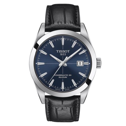 Gentleman Powermatic Paslanmaz Çelik / Mavi / Kayış 40 mm