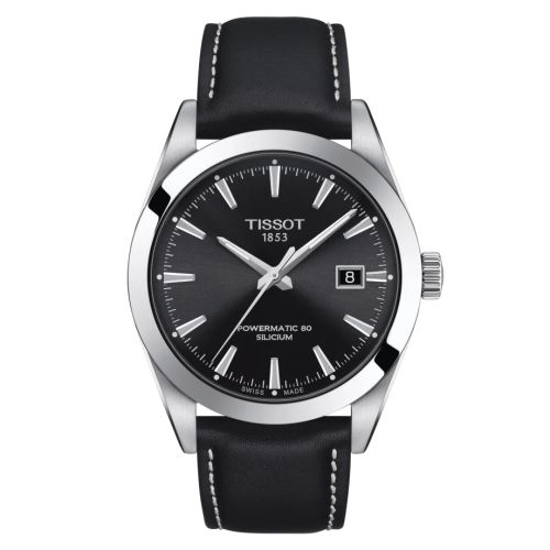 Tissot Gentleman Powermatic Paslanmaz Çelik / Siyah / Kayış 40mm, referans T127.407.16.051.00