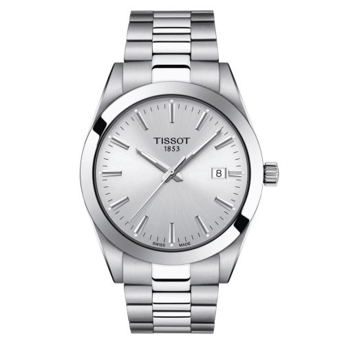 Tissot Gentleman Quartz Paslanmaz Çelik / Gümüş / Bilezik 40mm, referans T127.410.11.031.00