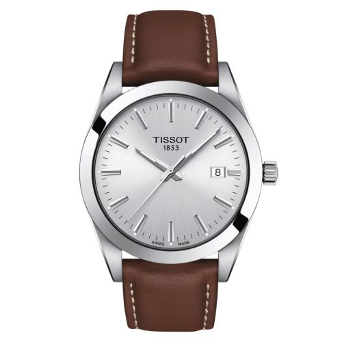 Tissot Gentleman Quartz Paslanmaz Çelik / Gümüş / Kayış 40mm, referans T127.410.16.031.00