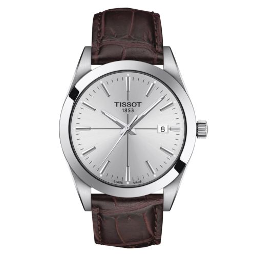 Tissot Gentleman Quartz Paslanmaz Çelik / Gümüş / Kayış 40mm, referans T127.410.16.031.01