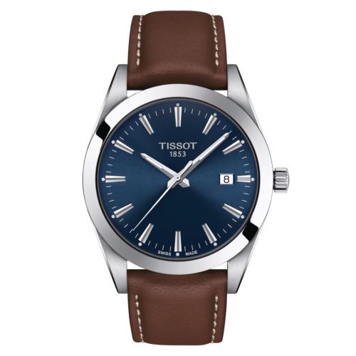 Tissot Gentleman Quartz Paslanmaz Çelik / Mavi / Kayış 40mm, referans T127.410.16.041.00