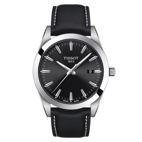 Tissot Gentleman Quartz Paslanmaz Çelik / Siyah / Kayış 40mm, referans T127.410.16.051.00