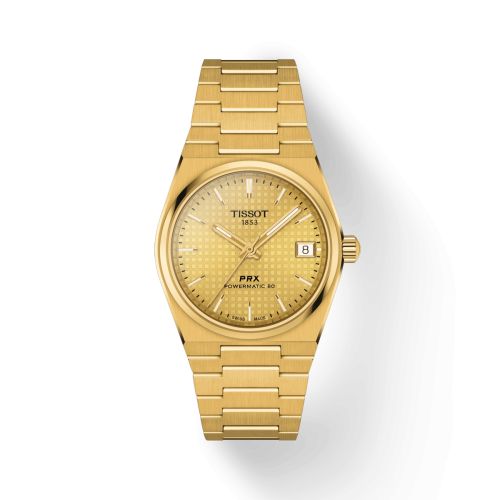 Tissot PRX 35 Powermatic 80 Yellow Gold / Champagne, reference T137.207.33.021.00