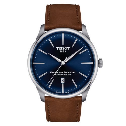 Tissot Chemin Des Tourelles Powermatic 80 42 Paslanmaz Çelik / Mavi, referans T139.407.16.041.00