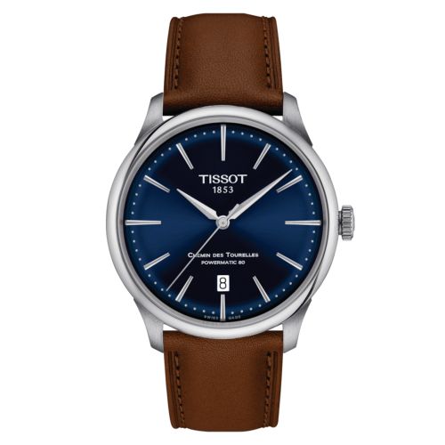 Tissot Chemin Des Tourelles Powermatic 80 39 Paslanmaz Çelik / Mavi, referans T139.807.16.041.00