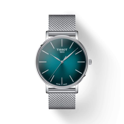 Tissot Everytime Gent Paslanmaz Çelik / Mavi / Bilezik 40mm, referans T143.410.11.091.00