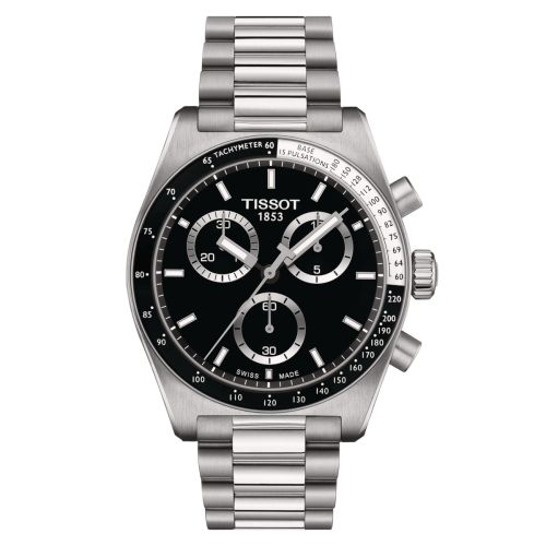PR516 Chronograph Quartz Paslanmaz Çelik / Siyah / Bilezik