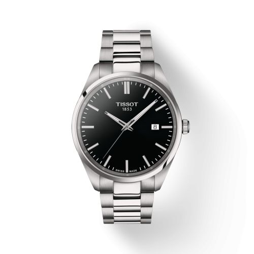 Tissot PR 100 Quartz 40 Stainless Steel / Black / Bracelet, reference T150.410.11.051.00