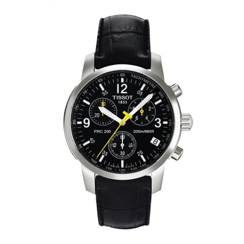 Tissot PRC 200 Quartz Chronograph Yellow Hand 39.8mm, reference T17.1.526.52