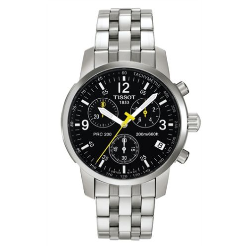Tissot PRC 200 Quartz Chronograph Yellow Hand Bracelet 39.8mm, reference T17.1.586.52