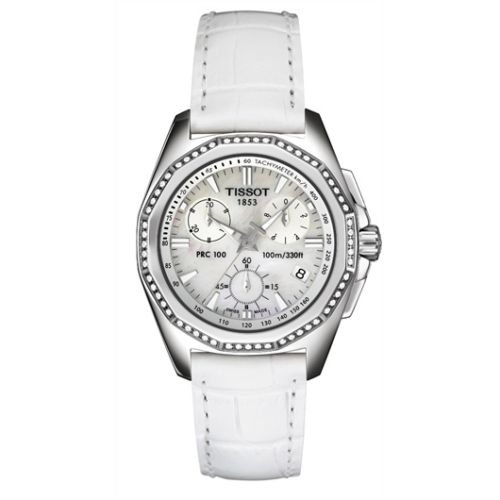 PRC 100 Chronograph Quartz 34.8 Paslanmaz Çelik / MOP / Kayış